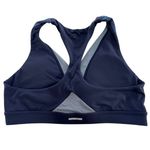 Aerie Sports Bra Womens Medium Blue Mesh Racerback Chill Play Move Athletic Gym Photo 1