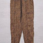 Knox Rose  Women's Leopard Print High Waisted Lyocell Jogger Pants size small Photo 0