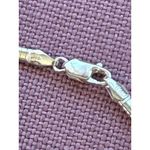 MEGA Omega 4mm Necklace in Sterling Vermeil Silver 16" New Womens Photo 4