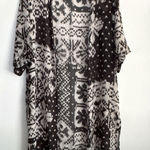 Butterfly by Matthew Williamson Open Front Caftan Kaftan Fringe Boho Size M Black Size M Photo 0