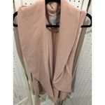 CAROLINA BELLE Women's Pink Sleeveless Shawl Collar Tie Waist Vest Blazer M Size M Photo 2