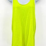 PINK - Victoria's Secret Victoria's Secret Oversized Lace Back Neon Yellow Oversized Racerback Tank Top Photo 0