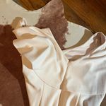 Calvin Klein  Capelet Sheath Blossom Light Pink Scoop Neck Dress  Size 10  Some minor flaws (just some picking not noticeable when wearing) Photo 5