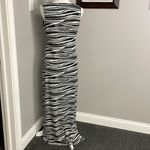 Chico's  Travelers Black and White Sleeveless Sheath Maxi Dress Bodycon Size 0/Sm Photo 4