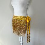 Sequin Fringe Costume Skirt Gold Size undefined Photo 3