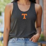 Miss Fanatic Racerback Tank Top Charcoal Gray Tennessee Size undefined Photo 0