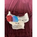 Free People Women's Red Pink Sleeveless Palazzo Wide Leg Romper Jumpsuit Size M Photo 3