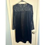 Diane Von Furstenberg Vintage Diane Von Furstenburg Dress Medium Black Velvet Burnout Whimsigoth Photo 3