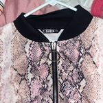SheIn Snakeskin Bomber Jacket Photo 3