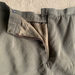 Burberry s' Olive Green Wool Knee Length Pencil Skirt With Pockets Photo 2