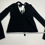 Monse Bikini Long Sleeve Knit Top Womens Size Small Merino Wool Blend NEW Black Photo 9
