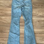 Good American Good Classic Raw Hem Ripped Flare Jeans Photo 6