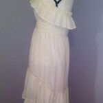 HD in Paris Anthropologie  boho cream strapless dress Photo 3