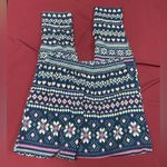 Cuddl Duds  Navy and Pink Patterned Pajama Set Photo 3