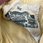 Levi's Vintage 90s women’s high rise Levi’s yellow Jean shorts size 6 Photo 2