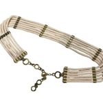 St. John Ivory/Cream 6 Strand Corded Stretch Belt. Photo 2
