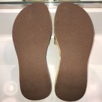 Steve Madden Vintage Y2K Woven Wicker Straw Floral Slide Wedges Photo 5