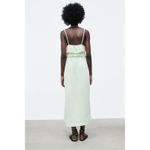 ZARA  Ruffle Neck Midi Dress Photo 6