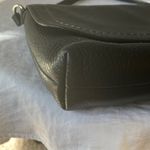 Coach : Black Pebbled Leather Clutch Wristlet- Silver Tone Photo 9