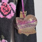 Vera Wang Princess  Sweater XS Black Rose Long Sleeve Knit Juniors Gloves NWT #D1 Photo 5