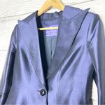 Max Nugus Haute Couture Navy & Black Rhinestone Evening Blazer Jacket Size Small Blue Photo 4