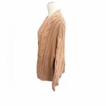 Quince Cable Knit Cardigan - Brown Photo 3