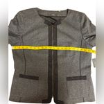 Tahari  Chic Gray Pantsuit | Size 14 | Cotton Blend Business Set | Altered Hem Photo 10