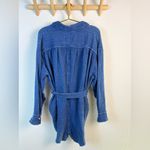 Aerie Gauzy Belted Romper Long Sleeve Oversized With Pockets XS Photo 7