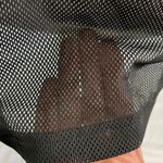 Reebok New  Active Velvet Print Mesh Front Short Sleeve T-Shirt Black Size Small Photo 10