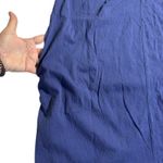 Soft Surroundings Womens Dress L Blue Short Sleeve V Neck Casual Ladies Photo 4