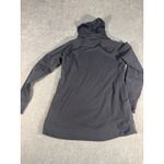 ll bean womens funnel neck sweatshirt gray small pockets thumbholes Photo 9
