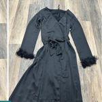 For Love & Lemons  satin nwt floral fringe robe boho spring formal dress designer Photo 4