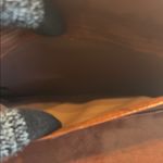 Buxton Tooled Leather Organizer Clutch Brown Preloved Photo 6