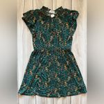 Kaileigh  Genesis Knit Floral Tie Neck Dress Green Large Petite NWT STITCH FIX Photo 1
