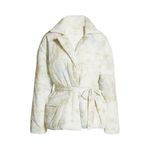 BLANK NYC  Size M Puffer Jacket Anthropologie Bennie Blue White Coat Cozy Outdoor Photo 4