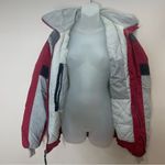 POLARIS Vintage 90s Ski Jacket Zip Up Winter Coat red Grey size Medium Photo 2