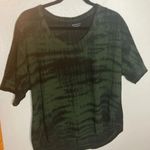 Athleta Boxy Oversized Green Tie Dye Cropped Tee Size Medium Photo 2