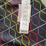 Terez  Multicolor Wave Pattern 3/4 Leggings SHOW ME YOUR STRIPES NWT Photo 1