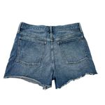 Madewell Dad Jean Short Cut Off Denim Raw Hem Beach Summer size 30 Photo 4