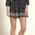 Hollister ✨HP 3-14-17✨Belmont Shore Romper Black Pattern✨ Photo 0