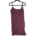 Halara Spaghetti Strap Square Neck Corset Bodycon Midi Casual Dress Purple XS Photo 5