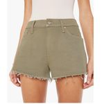 #5 NWT MOTHER Denim The Dodger Short Short Fray in Mermaid Green Size 31 Photo 3