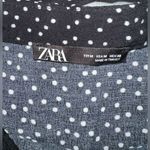 ZARA  Polka Dot Mini Skort Black and White tie belt size M Photo 7