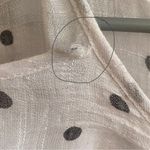 Zac and Rachel Woman Sleeveless Blouse Size 2X White With Gray Polka Dots Photo 9