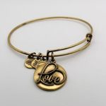 ALEX AND ANI Love Light Affection Joy 2016 Rafaelian Expandable Bangle Bracelet Photo 1