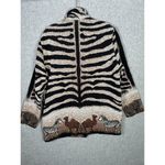 Vintage Painted Pony Jacket Womens Medium Jungle Safari Button Animals Zebra Photo 3