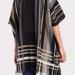 Evereve NWT  ECHO Poolside Plaid Cardi Ruana Poncho Photo 2