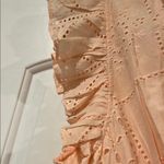 Cleobella  Peach eyelet Mini Dress medium‎ Photo 6