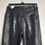 Aerie Offline The Hugger Hi-Rise Faux Leather Leggings Black Size L Photo 3