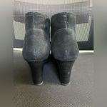 Ralph Lauren Lauren TAMIA 100% Leather Black Wedged Laced Booties - Sz 8.5B Photo 4